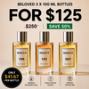 3X 100ml perfume bottles