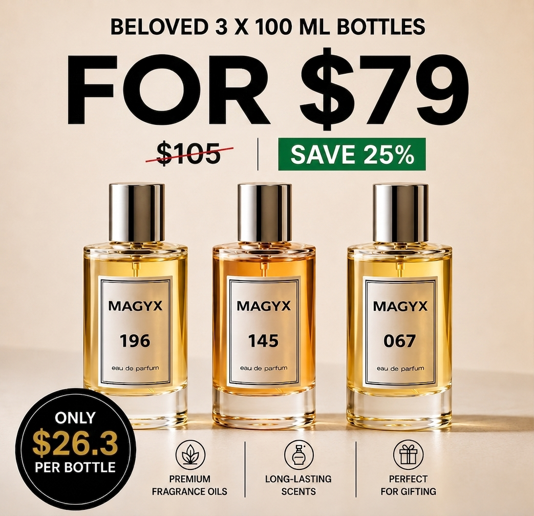 3 x 100ml Perfume Bottles - 79 USD