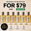6 x 50ml Perfume Bottles