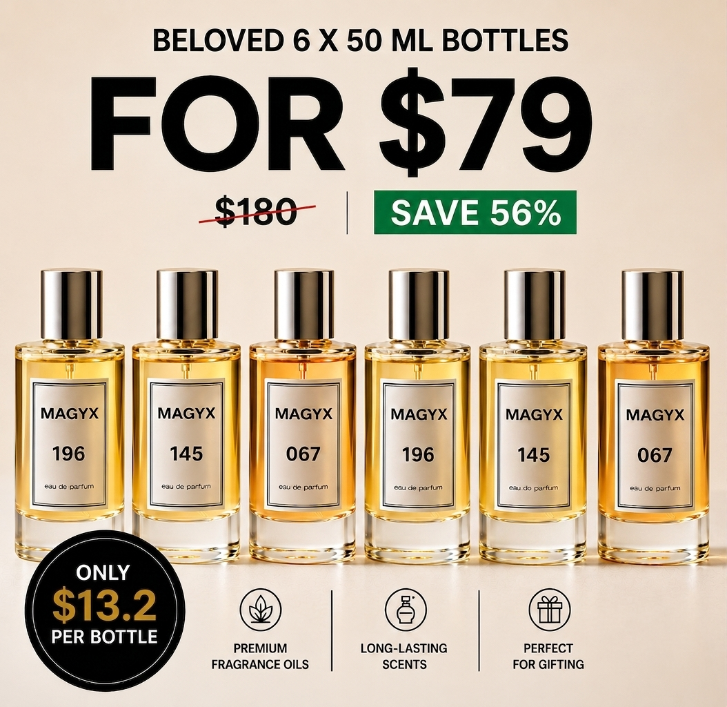 6 x 50ml Perfume Bottles - 79 USD