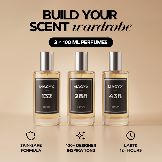 3 x 100ml Perfume Bottles